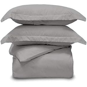 Jennifer Adams 3 Piece Duvet Cover and Sham Set (Graphite)